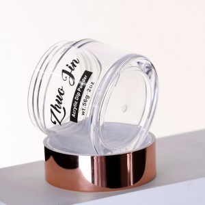 0.5oz 1oz 2oz 4oz 8oz 16oz magnetic makeup container whey protein plastic jar compact powder case ova