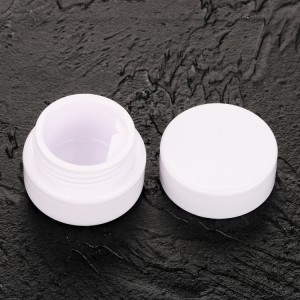 5g 8g white round empty plastic compact powder case unique cookies whey protein jar