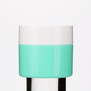 50g Green Plastic Nail Varnish Gel Jar Custom UV Polish Container with Screw Cap