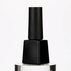 5ml Black Nail Polish Bottle Unique Shape Nail Gel Container UV Gel Glass Bottle