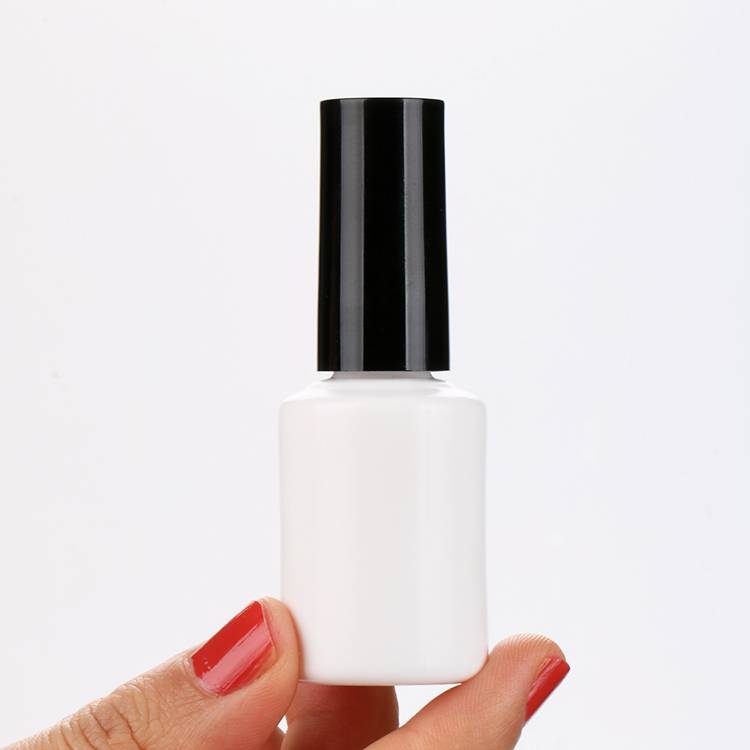 Good User Reputation for Bottle Green Color Nail Polish - 15ml Empty White Nail Polish Cylinder Plastic Bottle Custom Cosmetic Container with Cap and Brush  – Sich