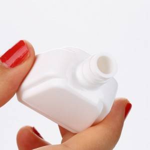 15ml Empty White Gel Nail Polish Bottle Custom Plastic Cosmetic Glue Pots