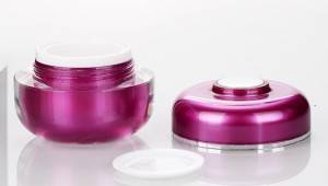 10g Purple Acrylic Cosmetic Packaging Cream Jars Korean Style Nail Polish Luxury Container