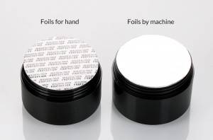 5g 15g 30g 50g Matte Black Nail UV Gel Jars Custom Nail Art Glue Container