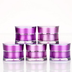 5g 10g Acrylic Plastic Jars with Waist-Shaped Design for Luxury