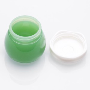 10g transparent PP cream jar cute little empty eye plastic jar cosmetic container pink/green