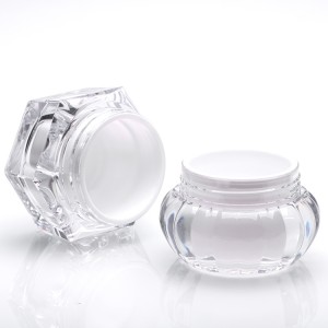 50g customized OEM good quality cheap cosmetic plastic nail gel dipping powder jar with lid
