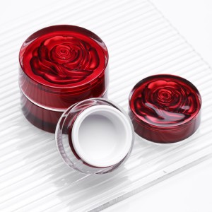 Acrylic Jar with Beautiful Rose Cover, Pick Your Favorite Color