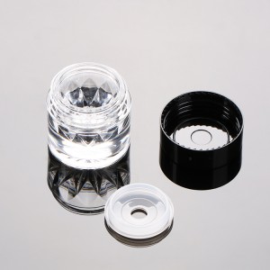 5g Loose Powder Jar with Sifter Clear Nail Powder Plastic Jar Luxury Cosmetics Jar