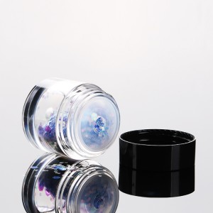 5g Loose Powder Jar with Sifter Clear Nail Powder Plastic Jar Luxury Cosmetics Jar