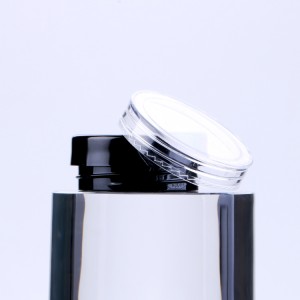 1g 3g 5g 10g 15g Transparent Clear Glitter Powder Jar Square Empty Eye shadow Jar Plastic PS Powder Jar With Lid