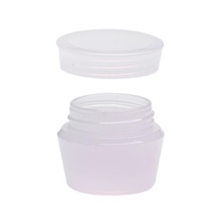 Mini plastic jars with lids and inner liners empty lotion containers/travel cream containers