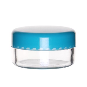 10g 15g 20g Transparent Clear Jar With Lid Mini Round Shaped Glitter Powder Jar Cosmetic Packing Jar With Lid