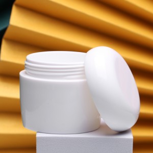 Manufacturer White Color Plastic Cosmetic Jar with Screw Lid for Nail Polish Gel