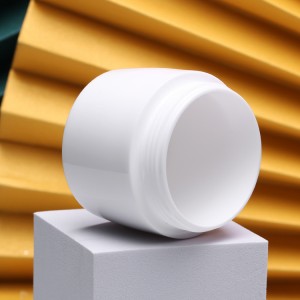 Manufacturer White Color Plastic Cosmetic Jar with Screw Lid for Nail Polish Gel