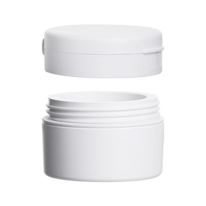 New product 5g 10g empty cream butter scrub container white nail gel glue jar with flip cap