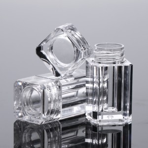 High quality 2.5g 10g cute clear acrylic jar gold jar container empty cream jar