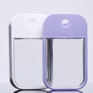 45ml Empty Transparent mini phone shape square hand sanitizer pocket credit card perfume spray Containers
