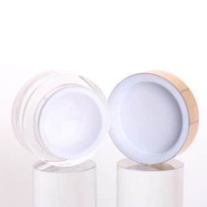 5g 10g 15g 30g 50g transparent double acrylic wall cream jar custom nail glue container with pp liner