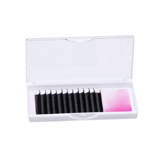 Hot selling butterfly empty black eyelash packaging box container clear mink eyelashes case