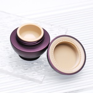 Round Leak Proof Purple Acrylic Jars for 5g Cosmetic Makeup Scrubs Cream Salves Ointments Container