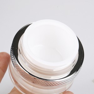 5g Thick Wall Acrylic Nail Art Powder Container Luxury Empty Clear UV Gel Plastic Cream Jar