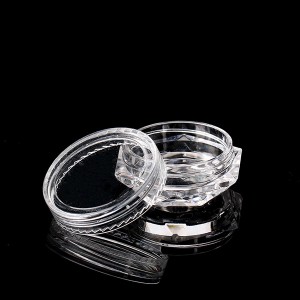 3g Loose Powder Jar Nail Glitter Empty Eyeshadow Containers With Clear Lids