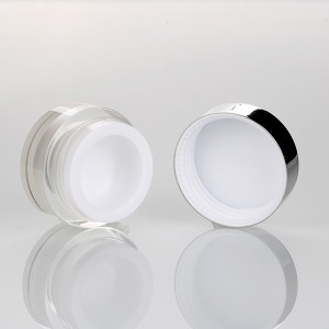Big Discount China Wholesale Custom Plastic Acrylic Rose Gold Cosmetic Cream Diamond Shape Jar