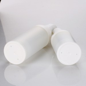 15ml 30ml wholesale cosmetic skin care cream container matte white plastic vacuum pump bottle