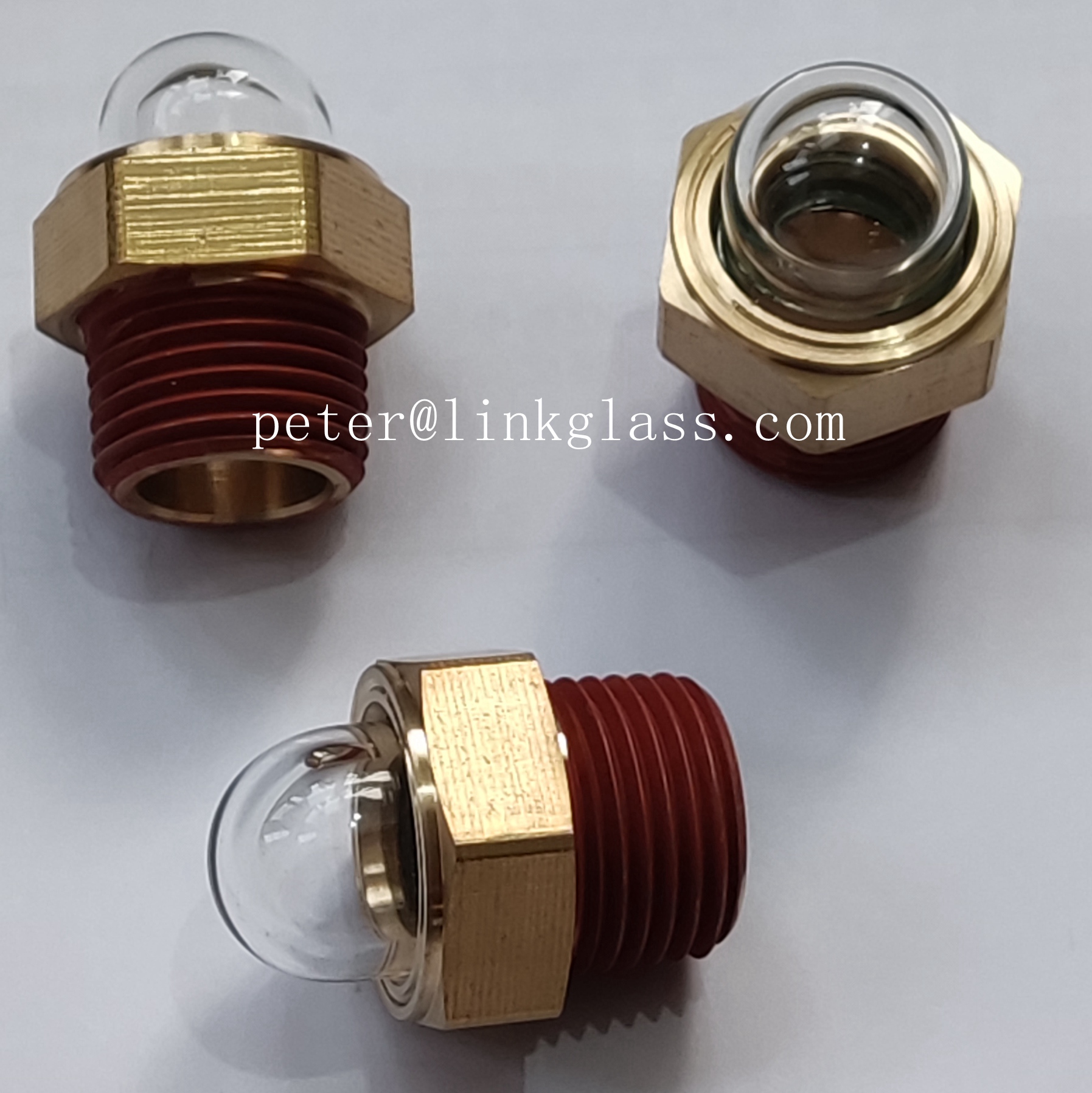 3/4” NPT Brass Super Transparent Dome Oil Sight Plug Sanitary Sight Window, Dome Oil Sight Glass, Featured Image