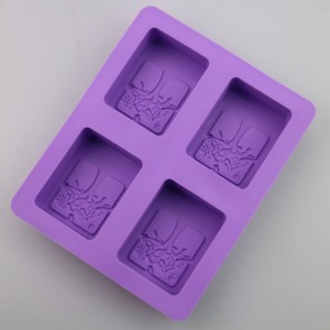 Silicone 4-holte Happy Tree Soap Mold