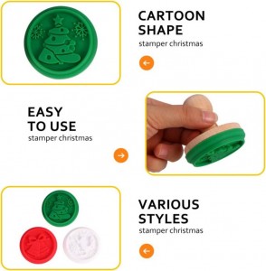 Christmas snowflake shaped silicone biscuit stamping seal
