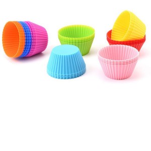 Mini bandexa circular para muffins de silicona reutilizable para uso en cociña