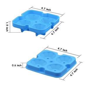 4 kameru silikona dimanta ledus izgatavošanas veidne