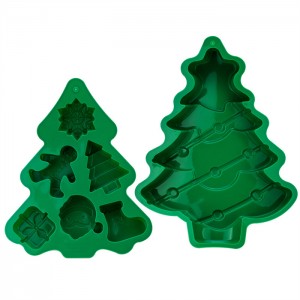 Custom Factory Christmas tree silicone baking tray