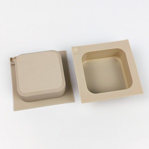 Molde para xabón artesanal de silicona cadrado dun só orificio