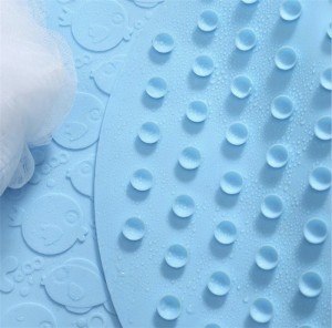 Bantalan anti selip silikon pabrik khusus untuk bak mandi bayi