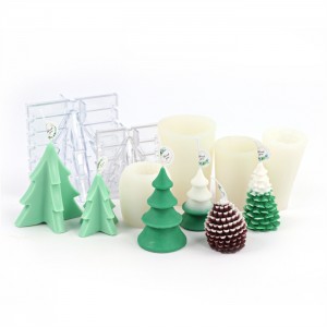 Ziemassvētku eglīšu silikona sveču veidņu vairumtirdzniecības rūpnīca