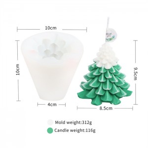 Kerstboom siliconen kaars mallen groothandel fabriek