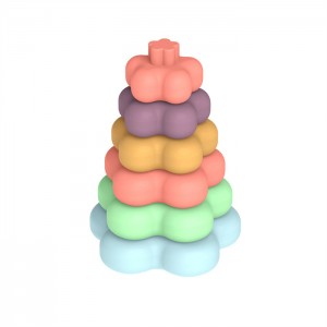 Custom silicone stackable toy factory