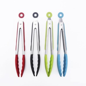 China Factory Silicone Kitchen Tongs for Cooking
