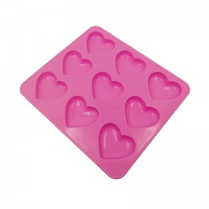 Stampo per cioccolato in silicone personalizzato a forma di cuore