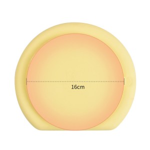 Round silicone suction plate para sa mga bata