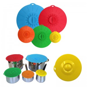 Reusable siliconen cover suction lids