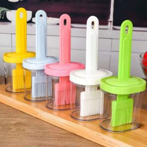 Silicone BBQ Brush With Oil Dispenser Bottle