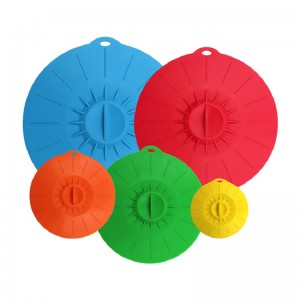 Reusable siliconen cover suction lids