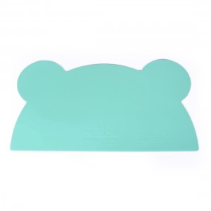 Color bear shape silicone baby placemat