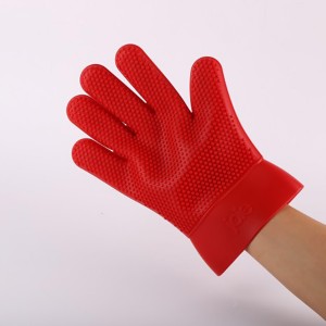 Silicone hand gloves for oven