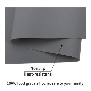 Неплъзгаща се силиконова подложка за съхранение на кухненски прибори