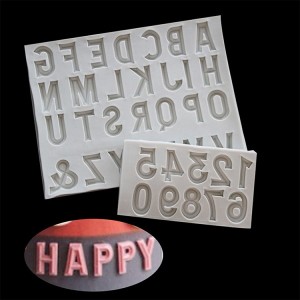 OEM Silicone Letter Number Cake Mold